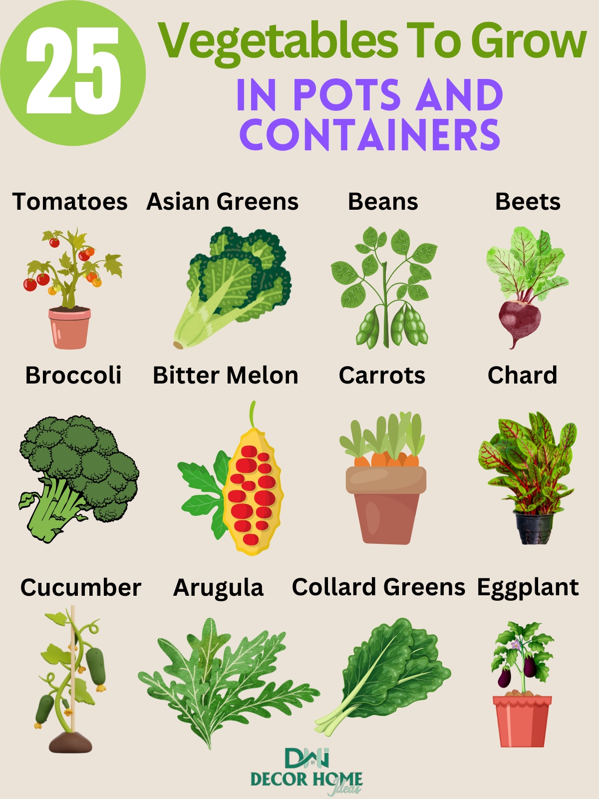 25 Most Productive Vegetables To Grow In Pots and Containers