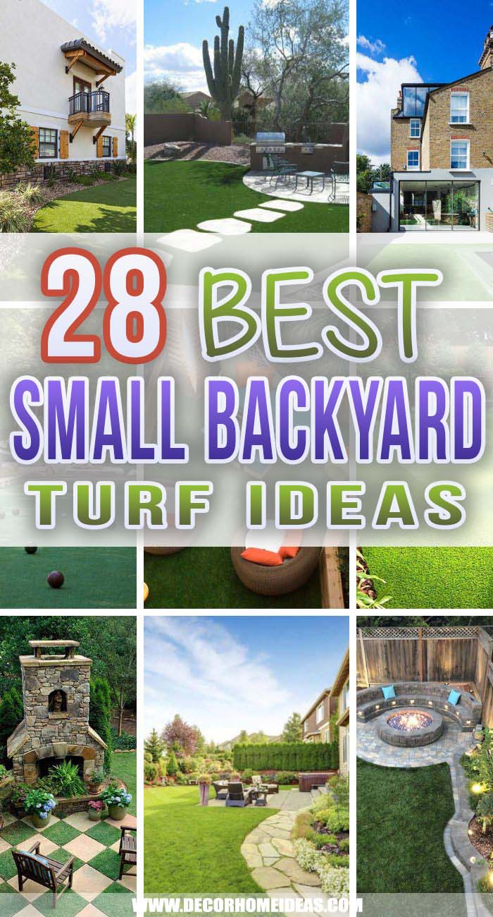 Best Small Backyard Turf Ideas. Make your small backyard all year round green and inviting with the best small backyard turf ideas and designs. Turn your outdoor space into an oasis of relaxation and tranquility. #decorhomeideas