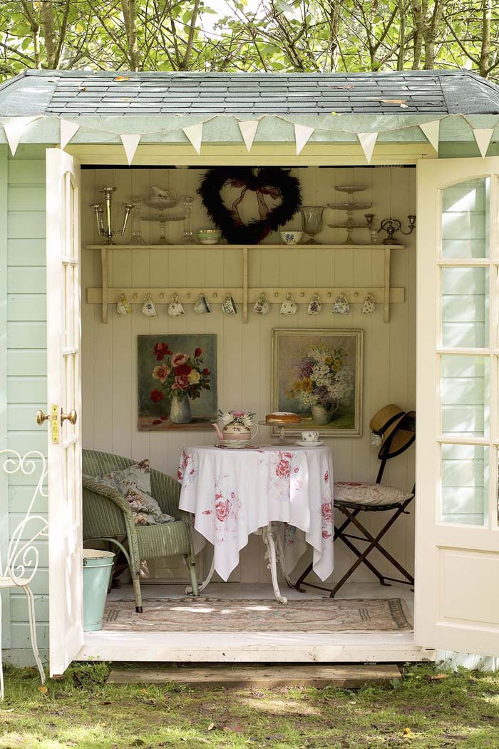 Classic Tea Room With French Doors