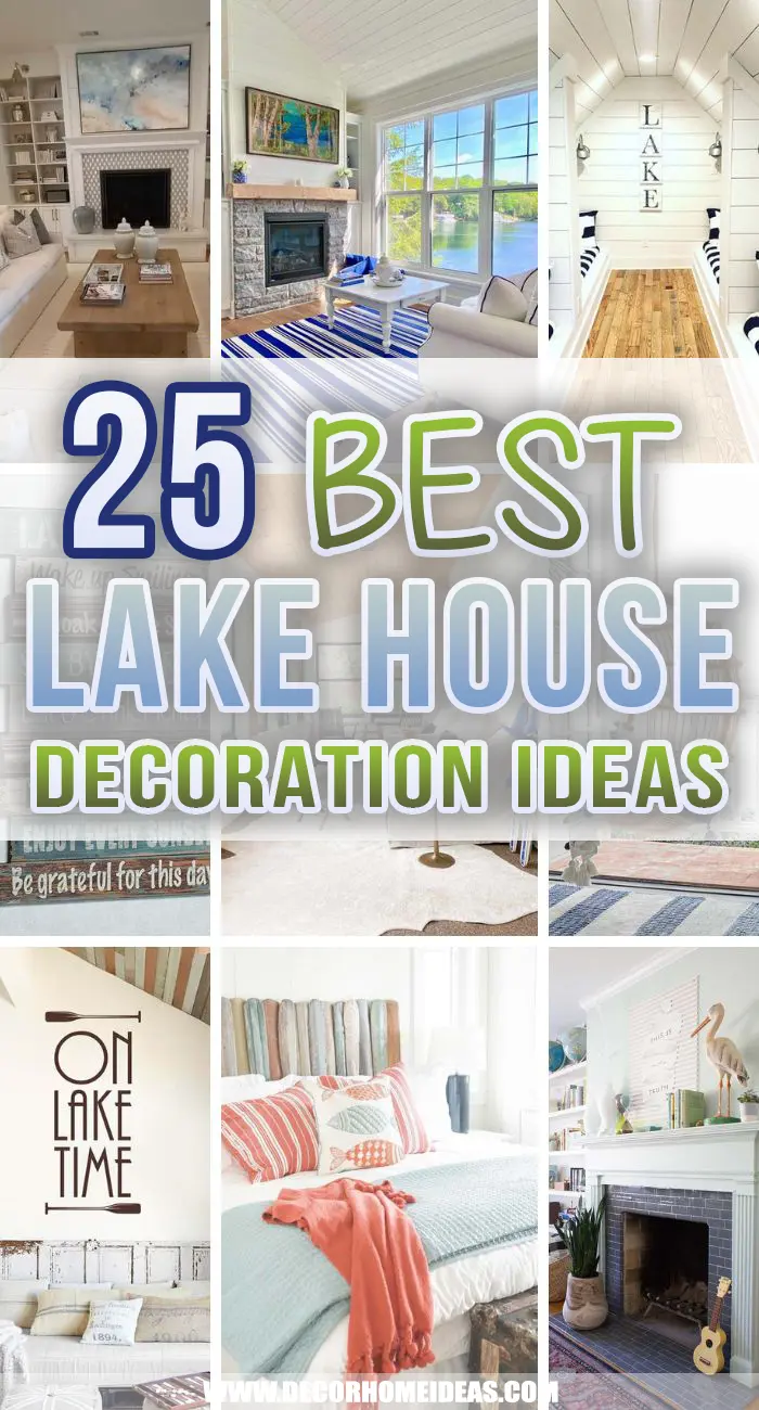 Create a serene and tranquil retreat with these wonderful lake house decor ideas that help blend indoors and out.