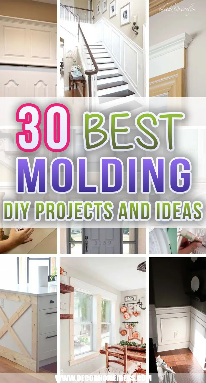 Best Molding Ideas. Best Molding Ideas. Add some texture and style to your home with these molding ideas and designs. Create an easy transition between different surfaces and materials with molding. #decorhomeideas