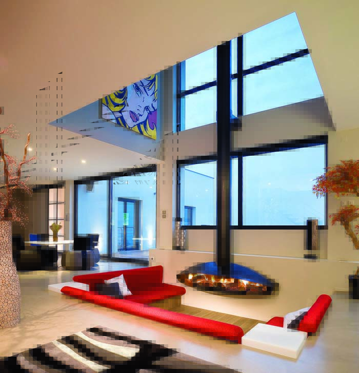 Oval Fireplace