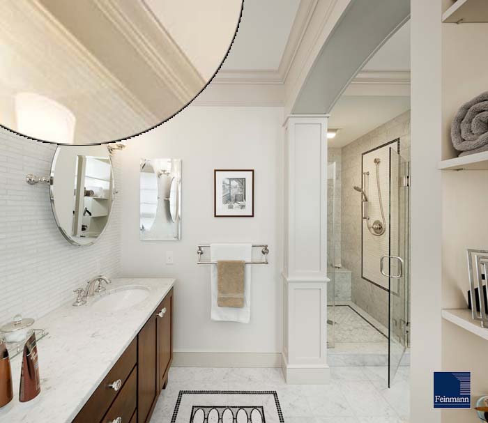 Monochrome and Modern Crown Molding Idea