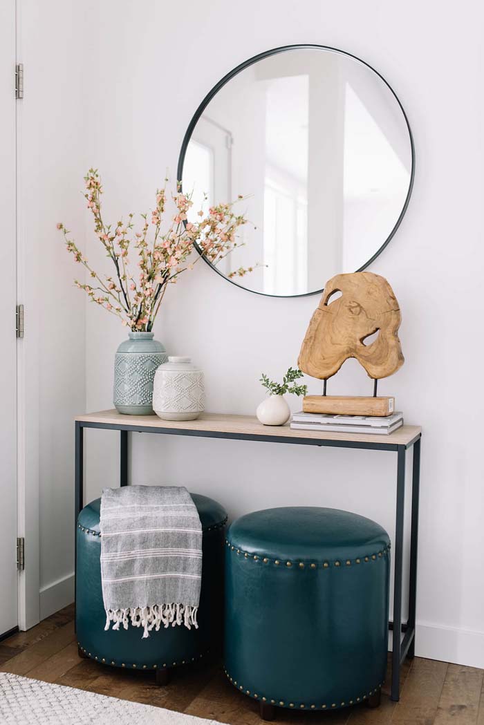 Simple Industrial Console Table