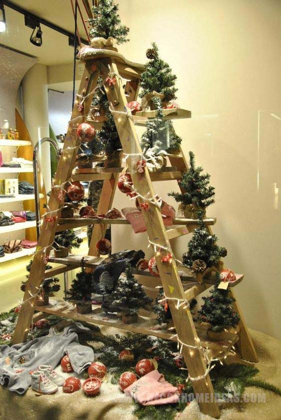 Small Faux Pine Trees As Ornaments