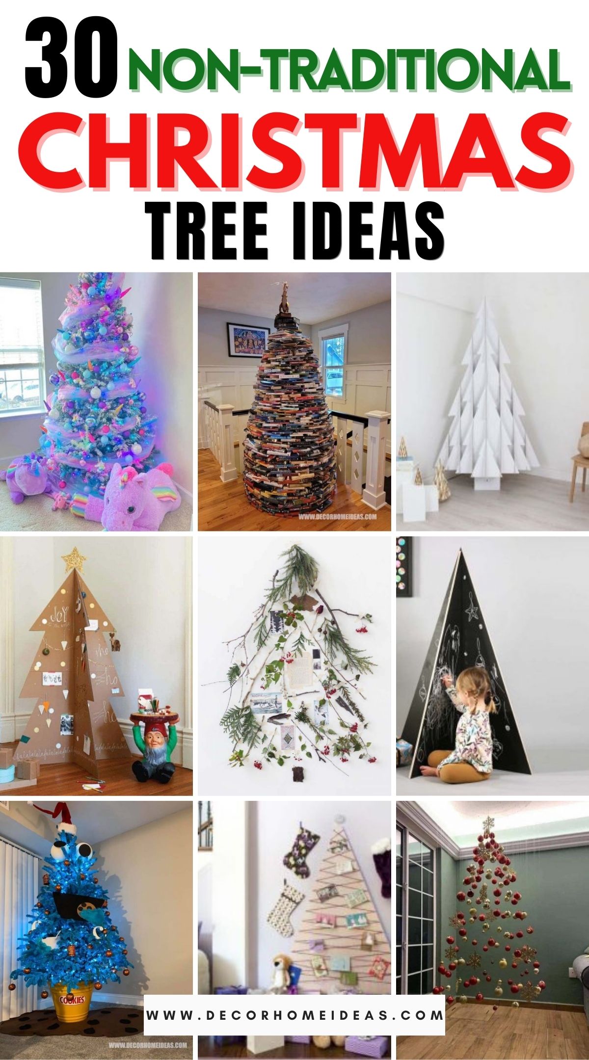 30 Non Traditional Christmas Tree Ideas 3