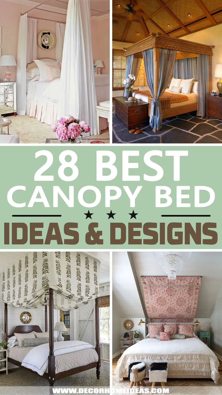 Best Canopy Bed Ideas. Take a look at the best canopy bed ideas to create a dreamy bedroom and relax like in a fairy tale.