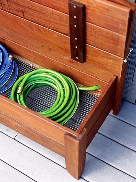Simple Garbage Can Storage Area