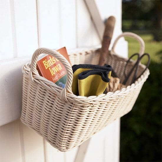 Simple Wicker Basket Organizer