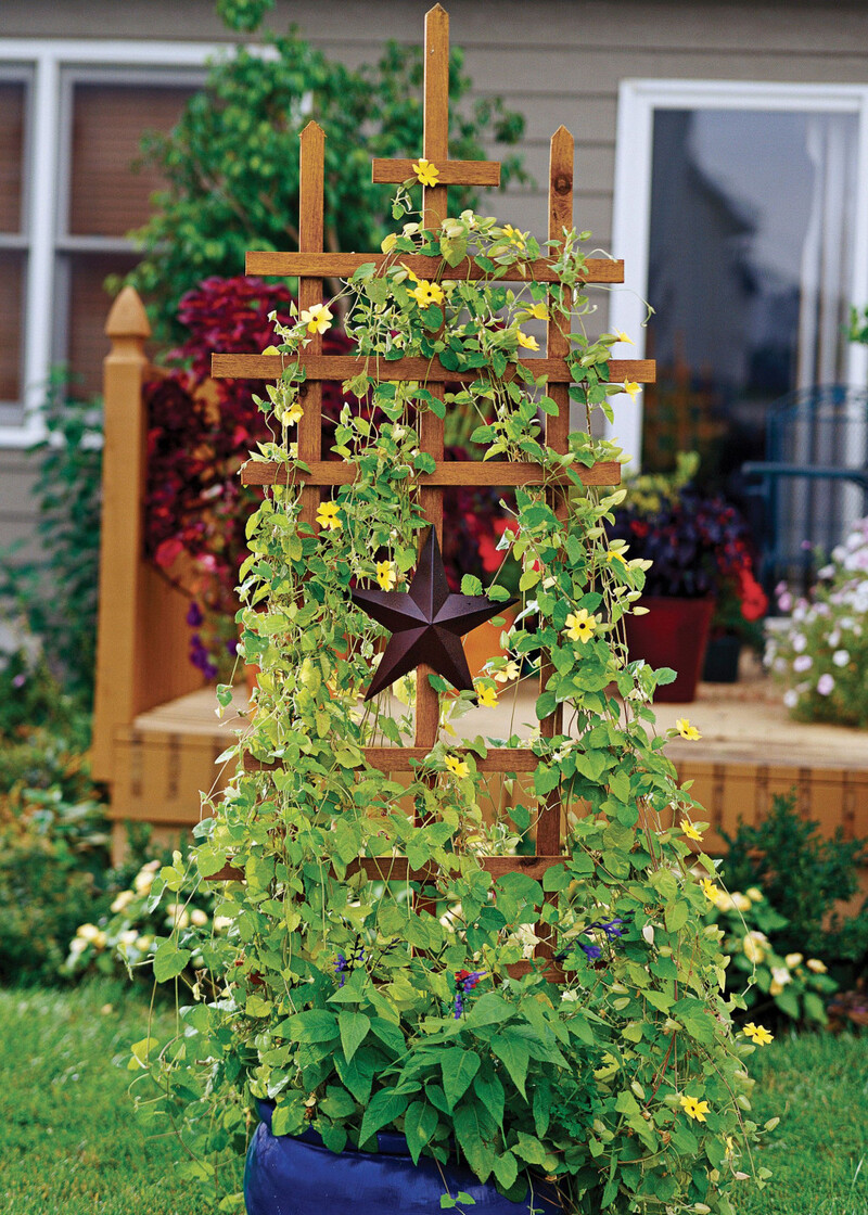Easy Homemade Wooden Vine Trellis