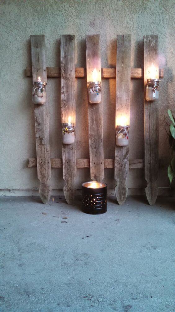 Light With Old Pallet