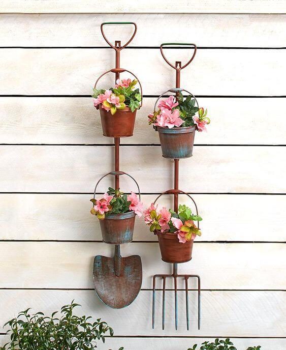 Old Garden Tool Planter
