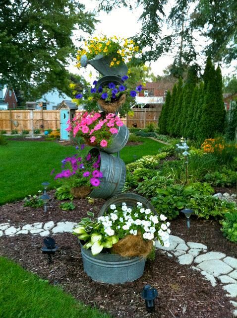 A Vertical Flower Garden