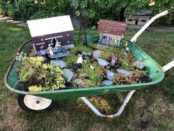Fairy World in a Wheelbarrow