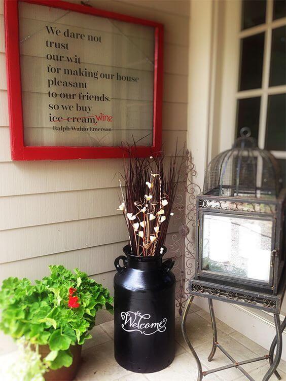 Make Over a Milk Can with Decals