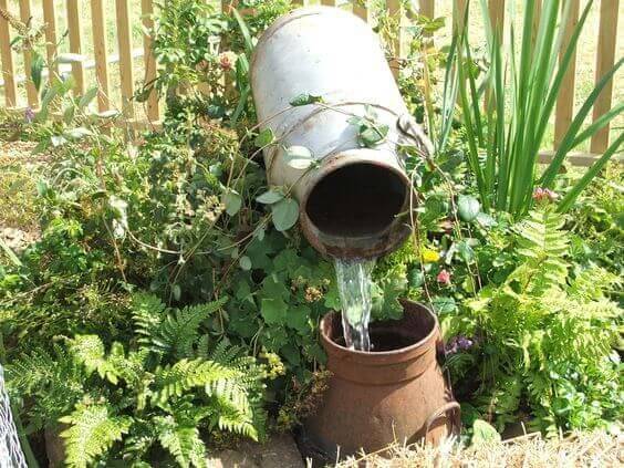An DIY Outdoor Water Fountain