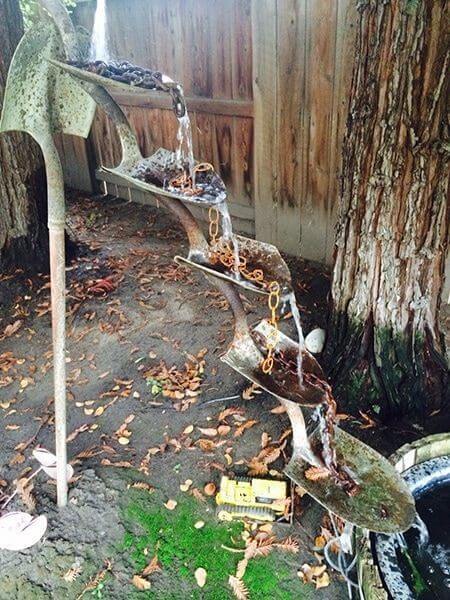 Waterfall Made By Old Shovel