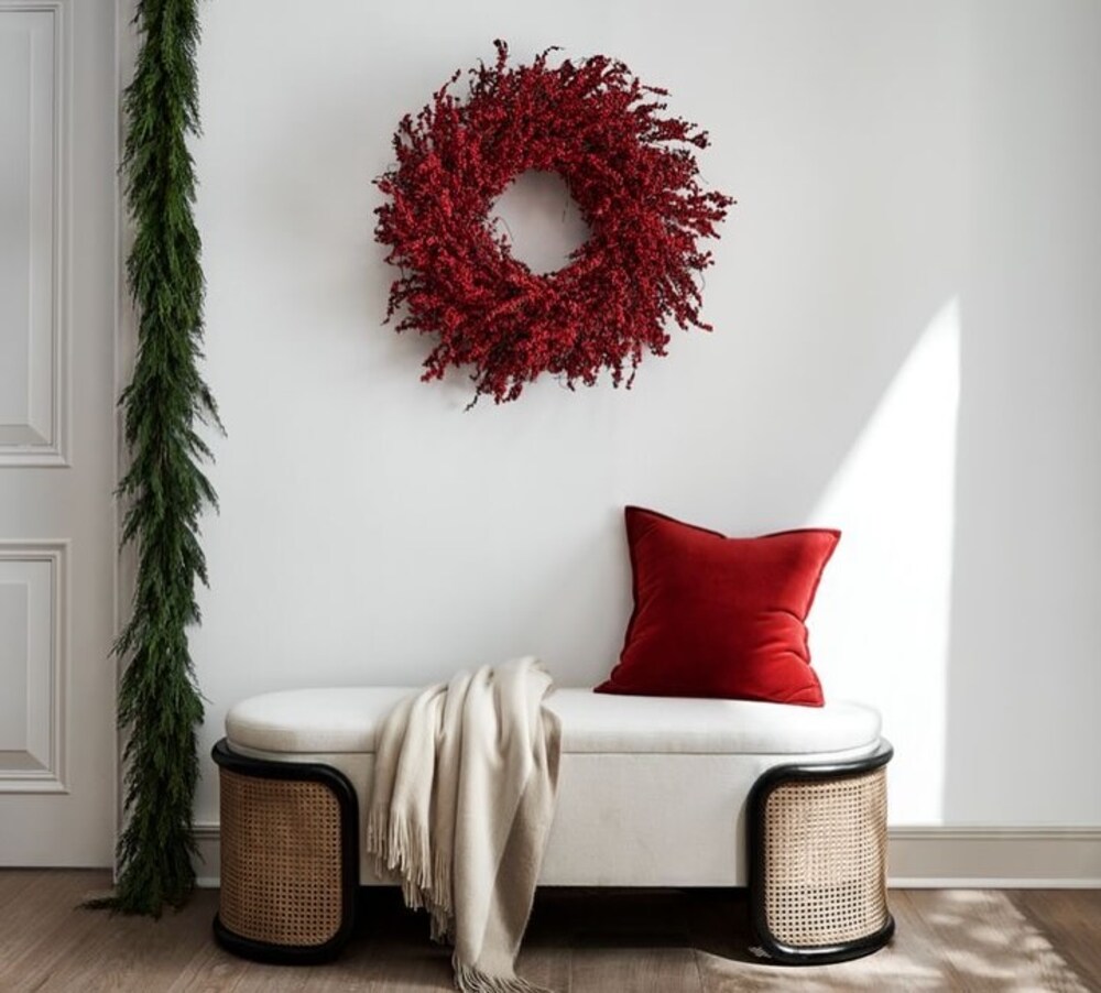 burgundy christmas decor 5