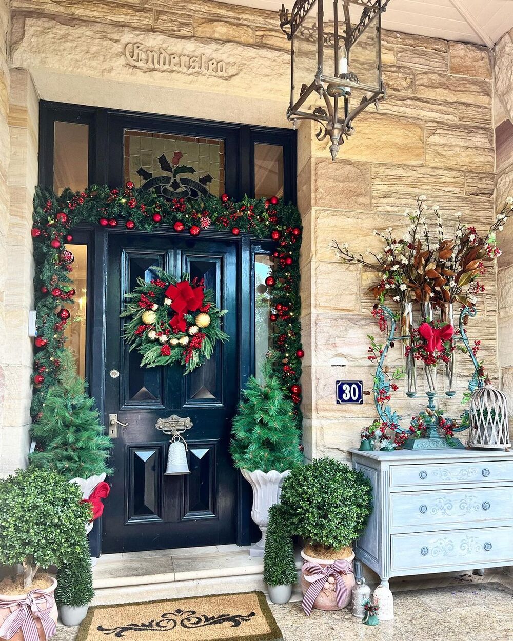 christmas front door 1