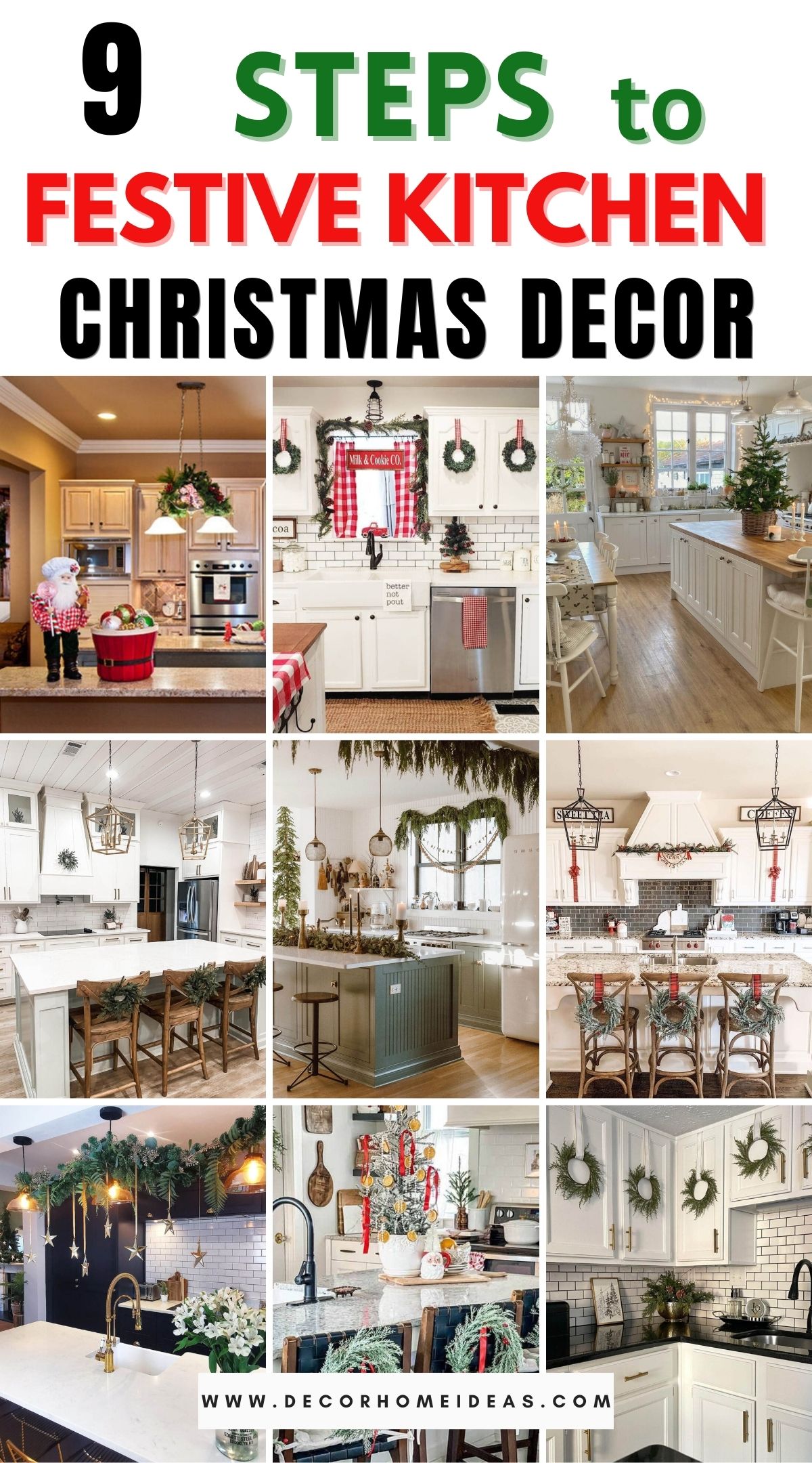 9 Steps to Festive Kitchen Christmas Decor 1