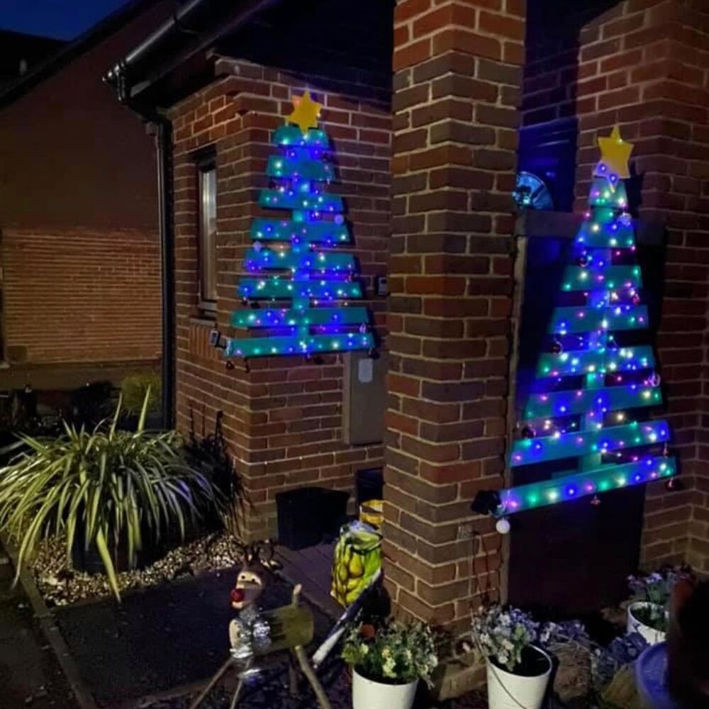 wooden christmas trees diy 8
