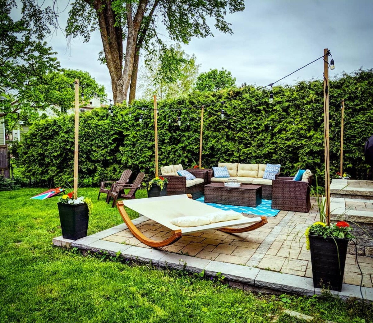 14 diy patio light poles 5