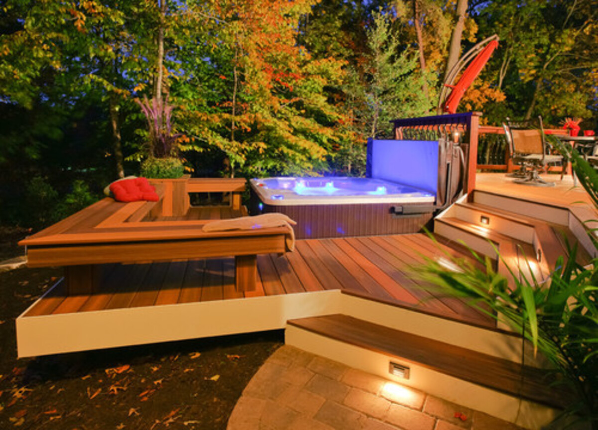 18 hot tub patio ideas 10