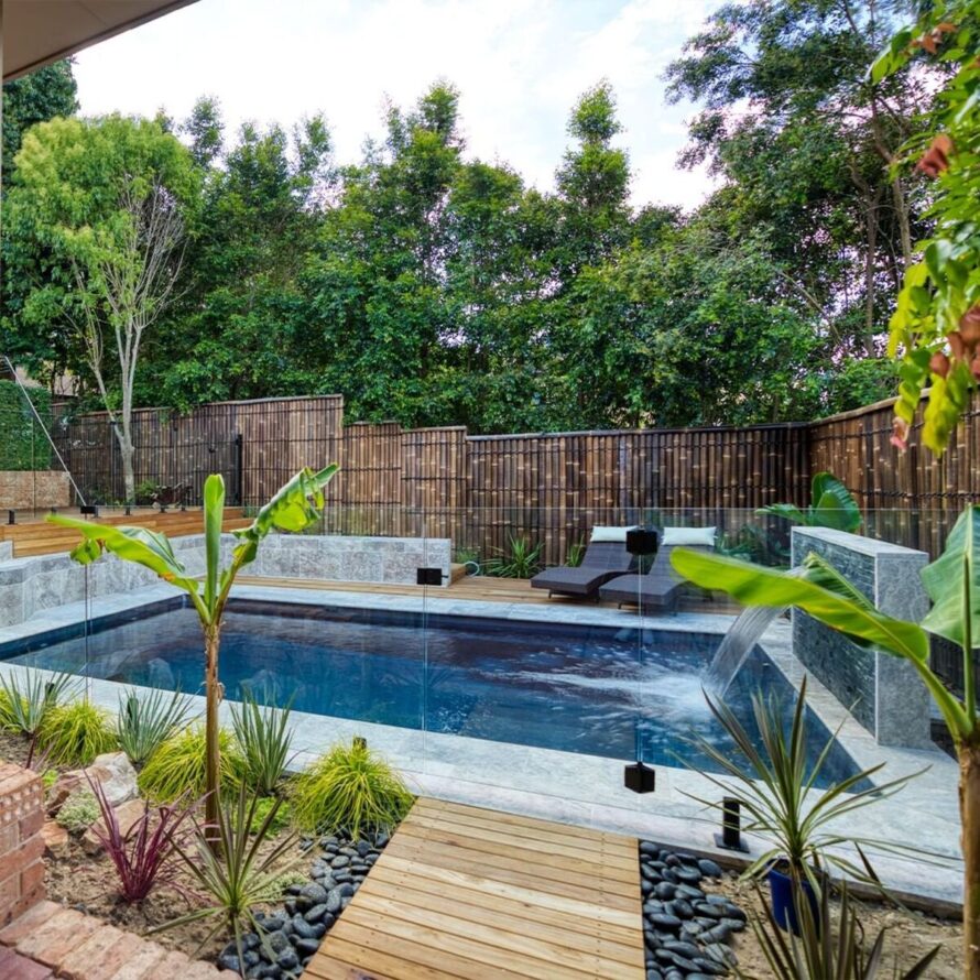 20 landscaping around pool inground 10
