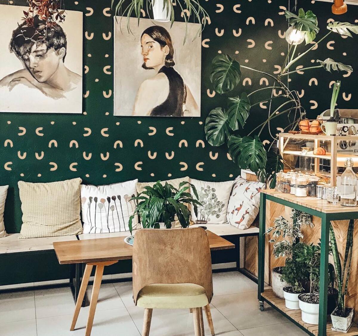dark green accent wall 15