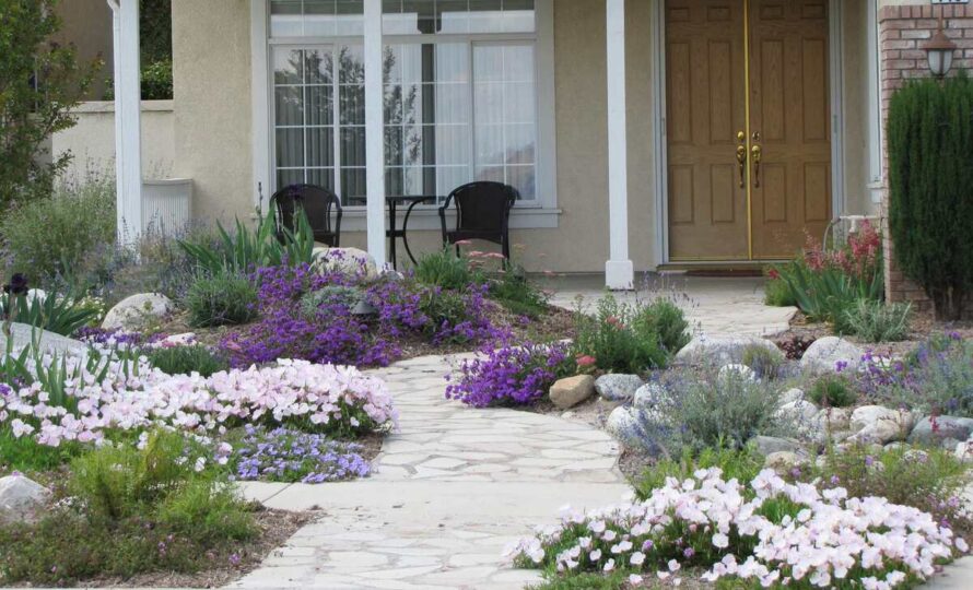 perrenial gardens layout front yards 13