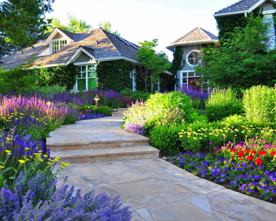 perrenial gardens layout front yards 14