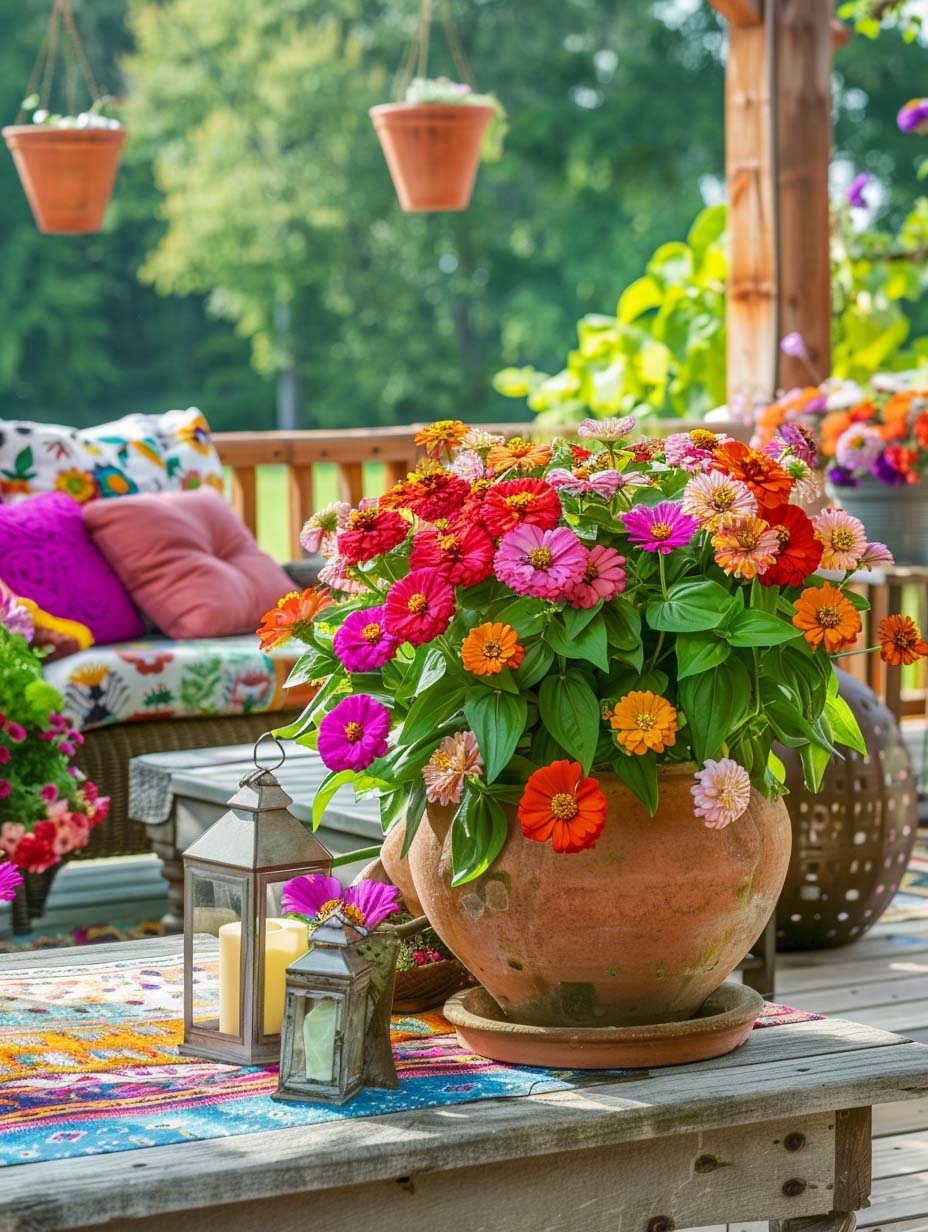 12. Zinnias