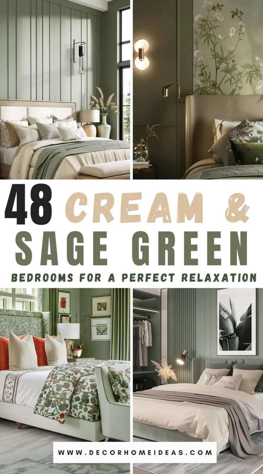 Discover 48 serene sage green and cream bedroom color combinations to transform your space into a haven of relaxation. Find inspiration for your perfect calming retreat and learn how to blend these soothing hues for a tranquil ambiance.