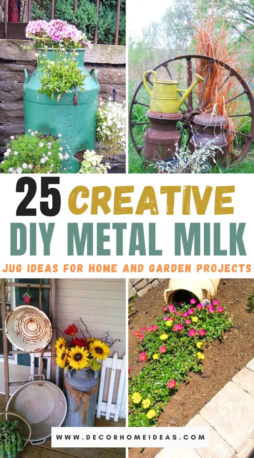 Get creative with metal milk jugs with these easy DIY ideas! Transform your home and garden with these clever projects.