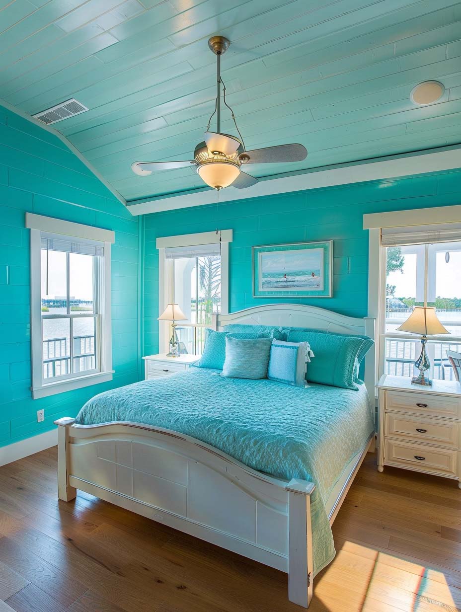 22. Vibrant Turquoise Retreat