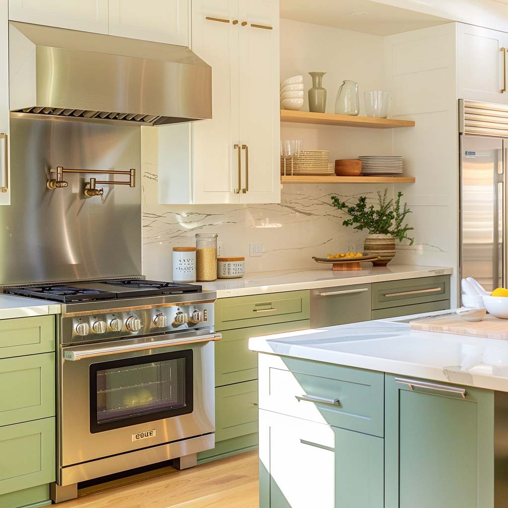 10. Elegant Simplicity with Sage Green Accents