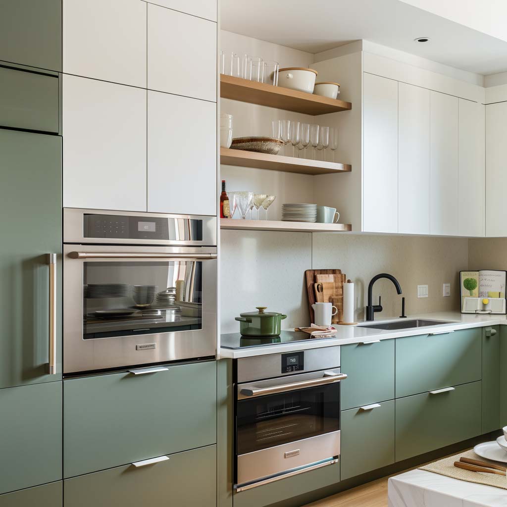 11. Contemporary Simplicity with Sage Green