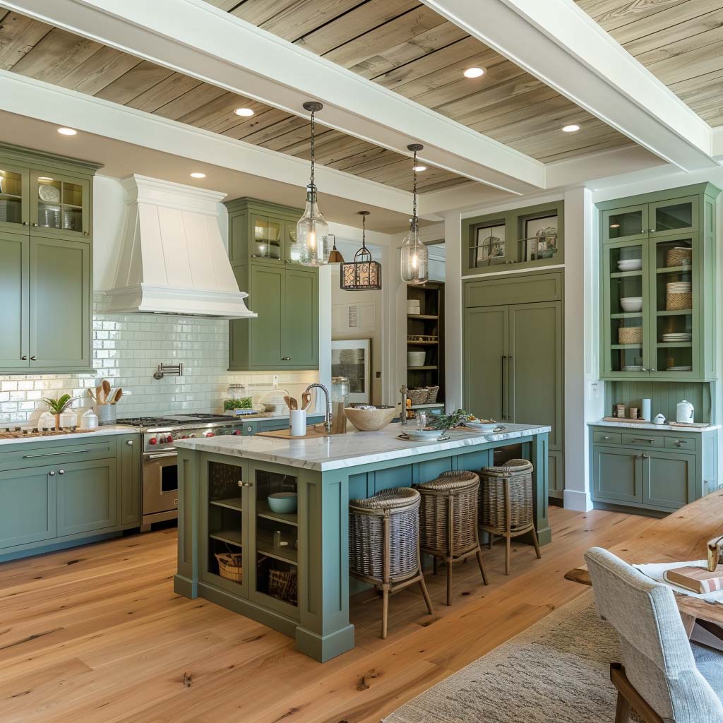 15. Modern Farmhouse in Sage Green