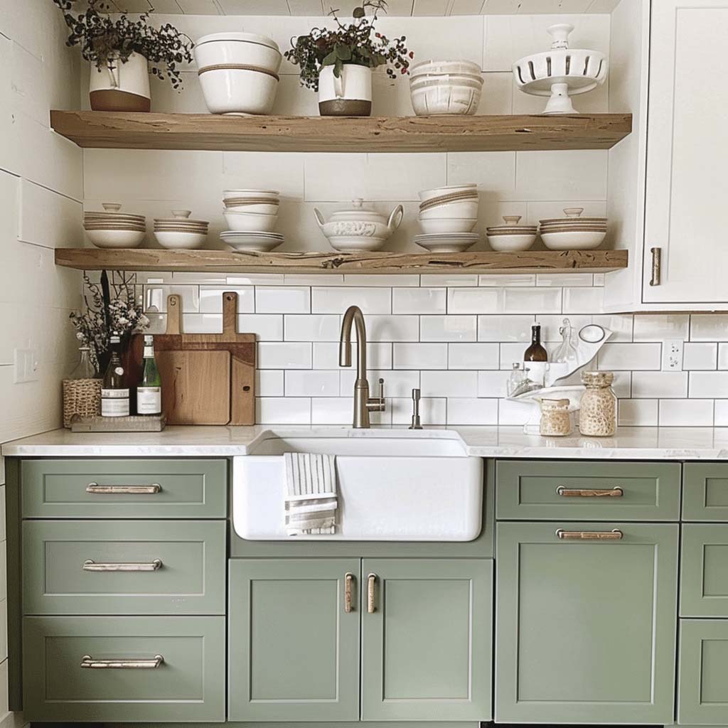 20. Rustic Elegance in Sage Green