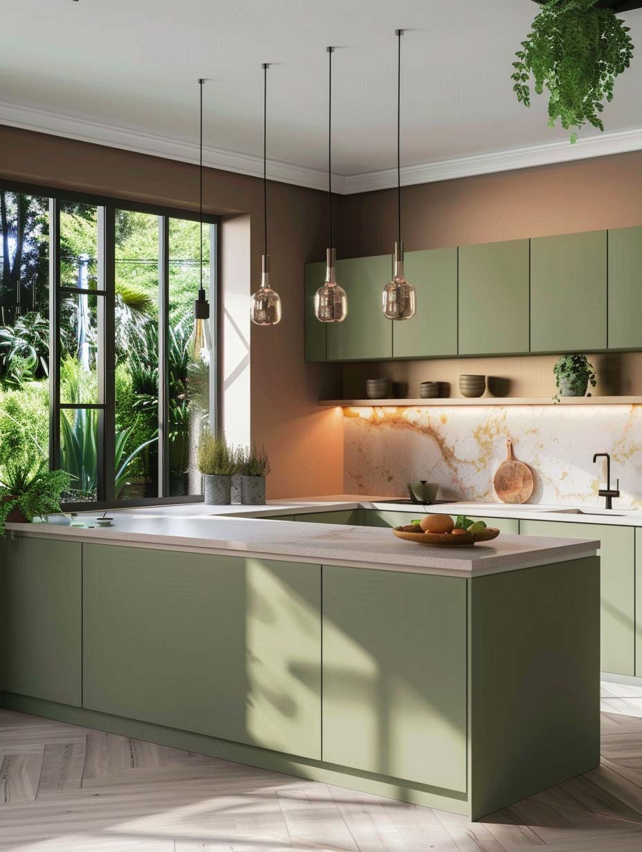 30. Modern Sage Green Oasis