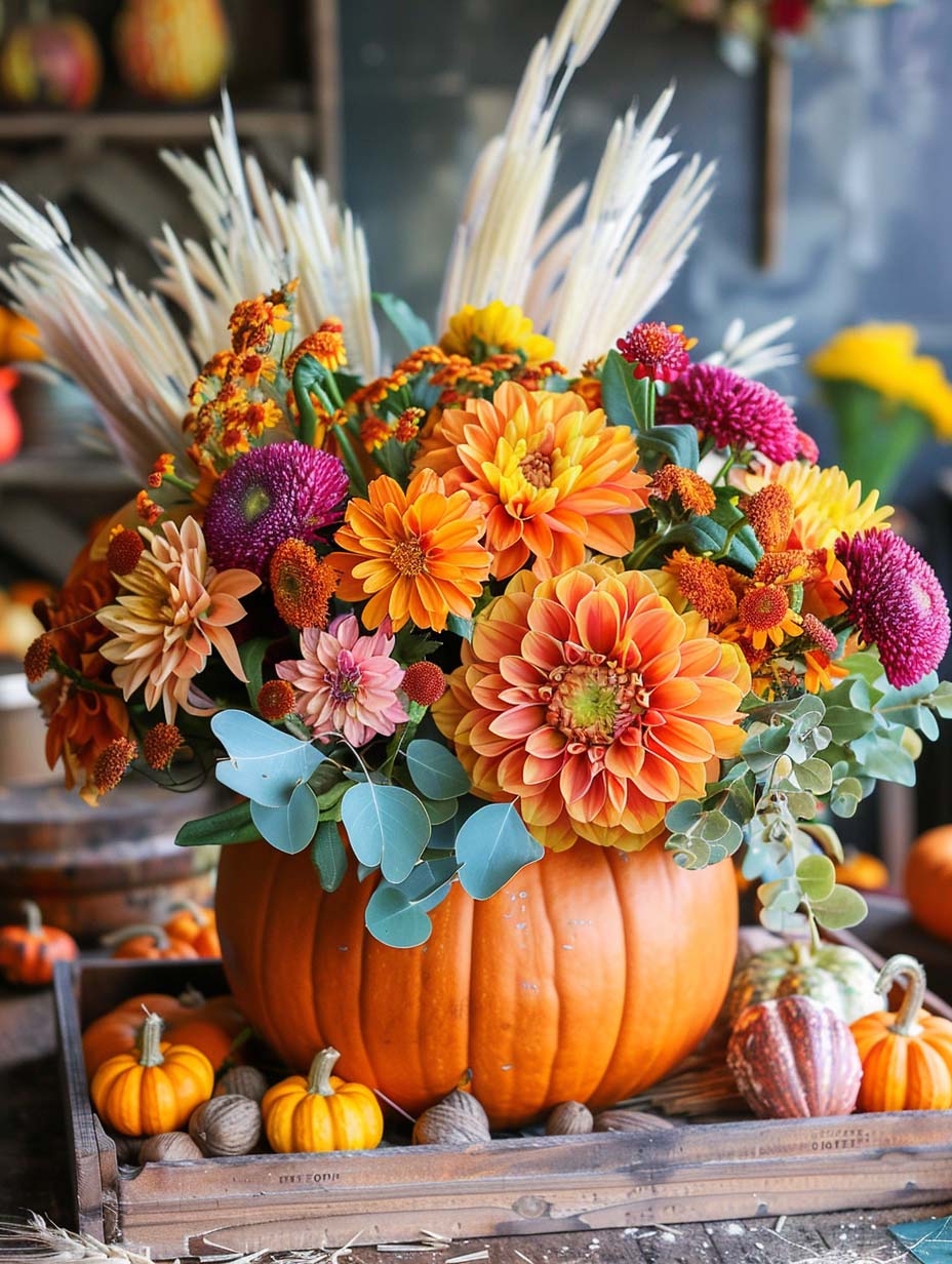 DIY Fall Centerpiece 1