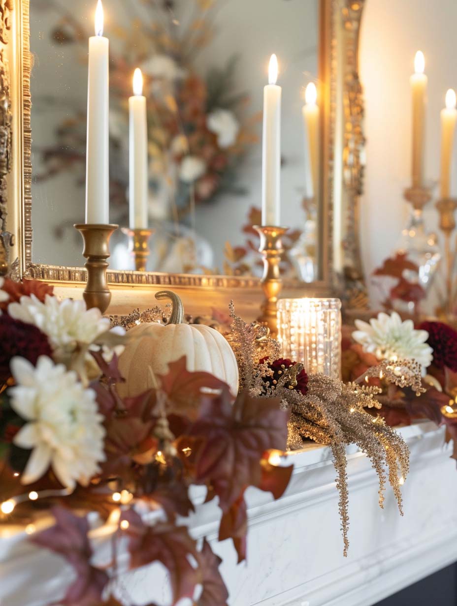 autumn decor ideas mantel 2