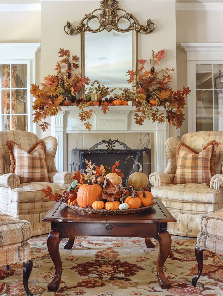autumn decor ideas mantel 5