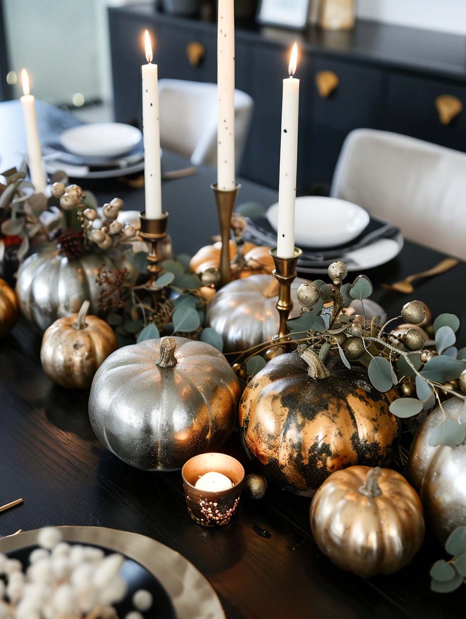 fall pumpkin centerpiece 4