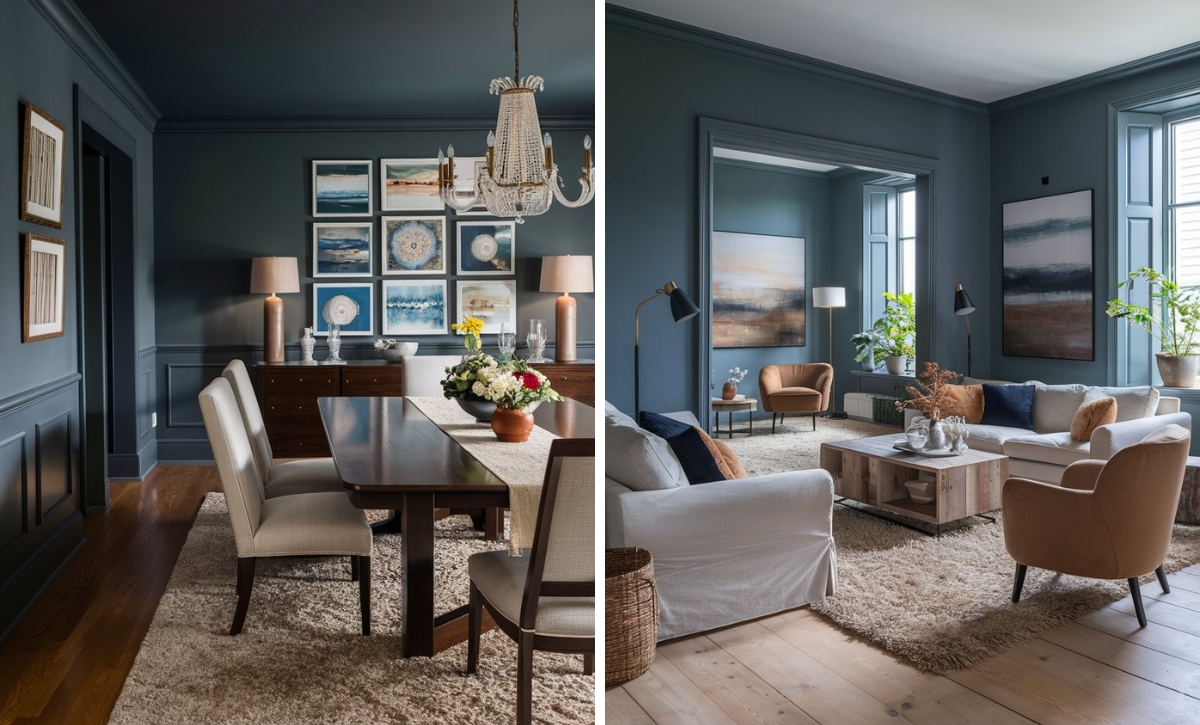 12 Deep Midnight Blue Paint Colors for a Sophisticated Look