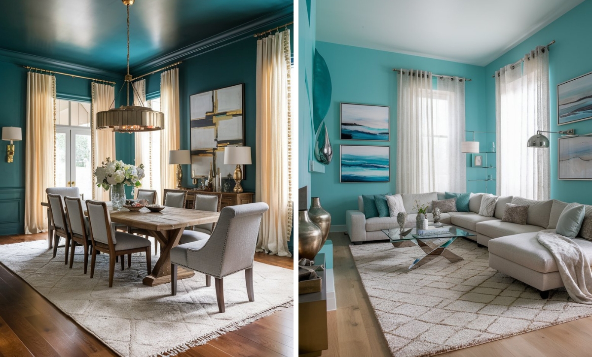 12 Vibrant Peacock Blue Paint Colors to Make a Statement