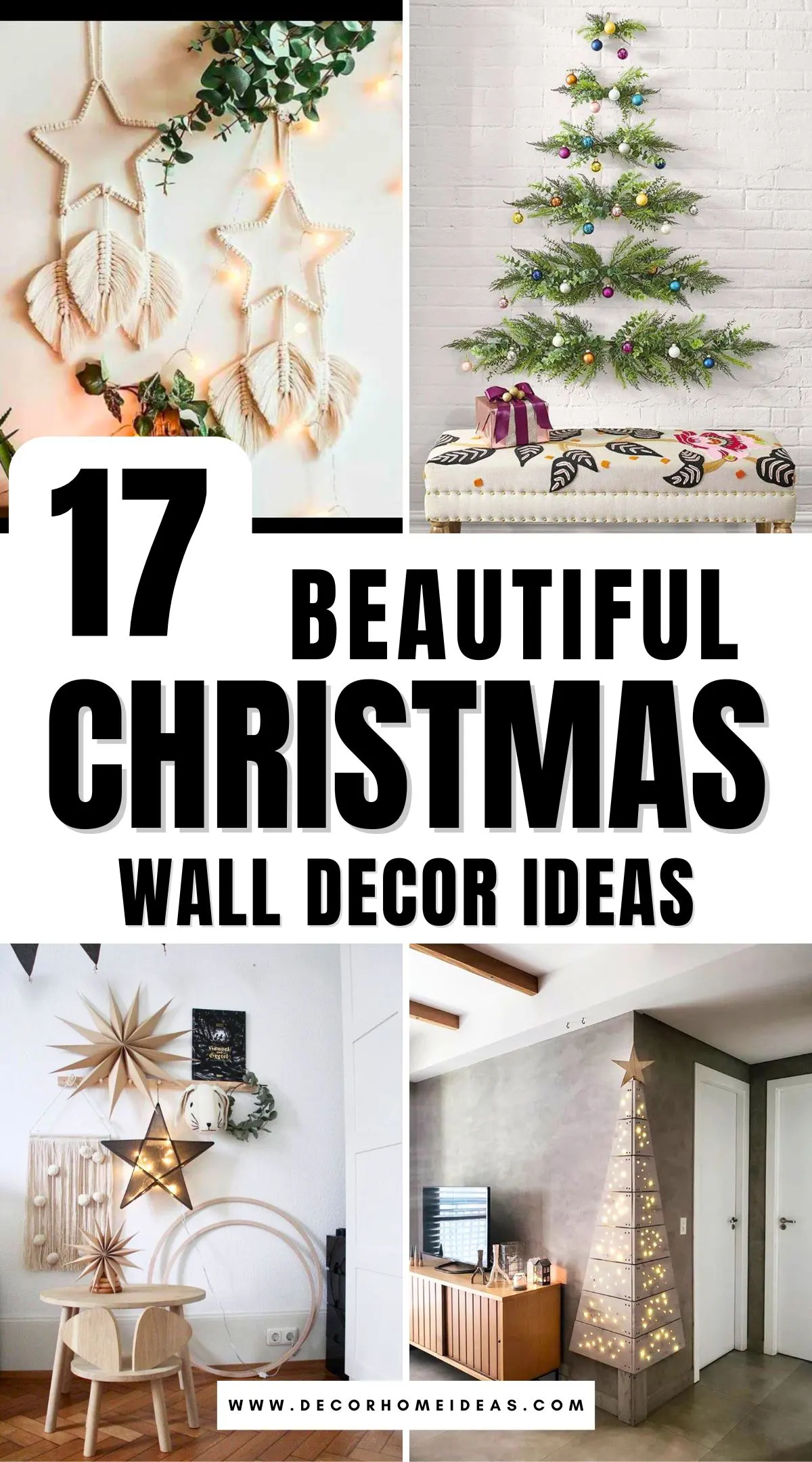 Elevate your holiday decor with 17 unique Christmas wall decor ideas that bring instant cheer to any room! From rustic wreaths and garland arrangements to creative DIY accents and vintage-inspired art, these ideas are perfect for adding festive charm without taking up floor space.