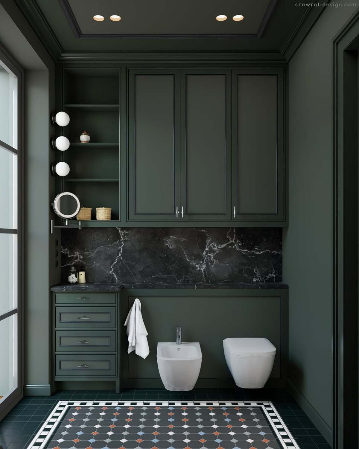trendiest bathroom colors 14