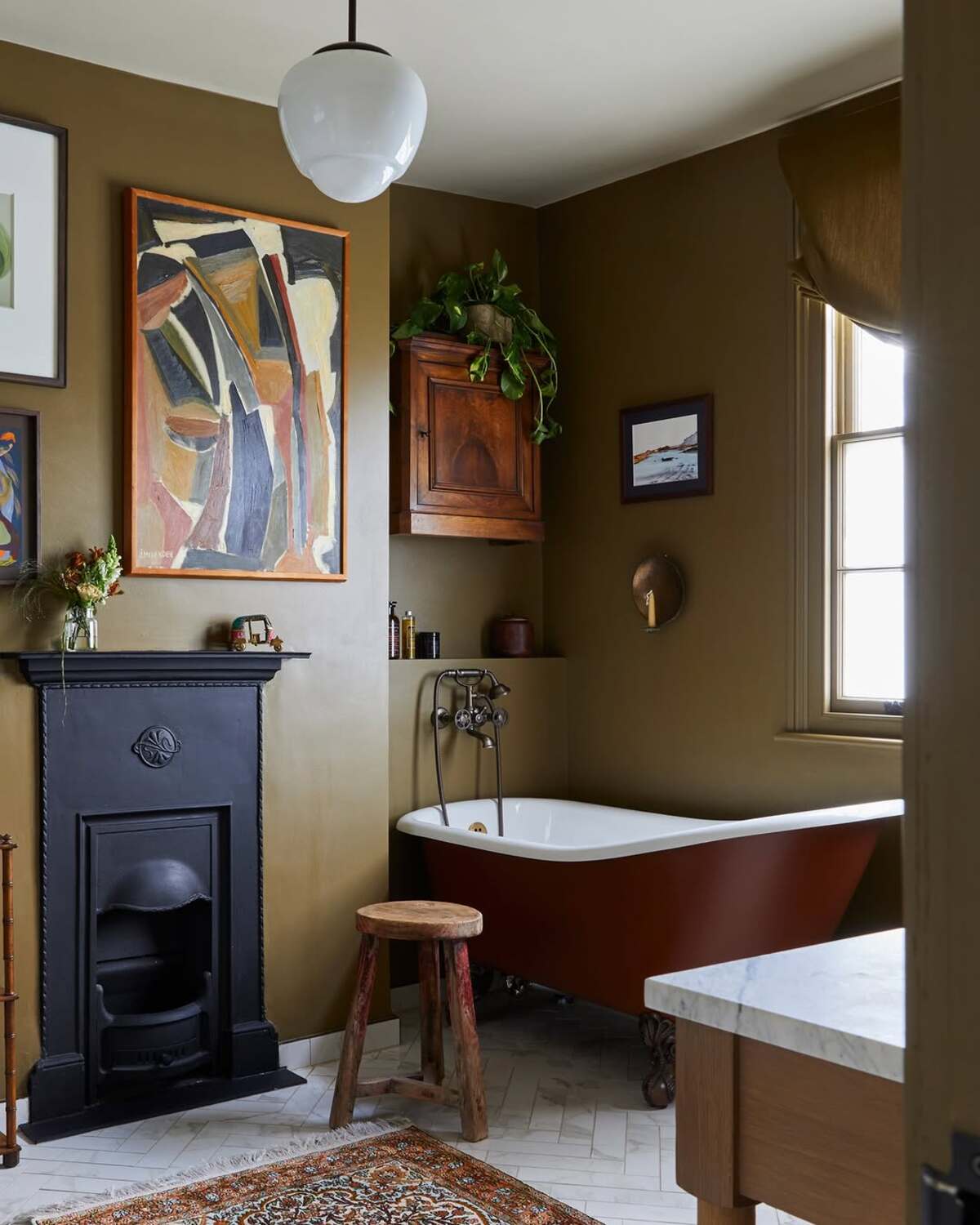 trendiest bathroom colors 17