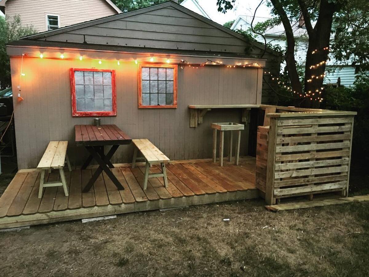 creative pallet patio deck designs 20